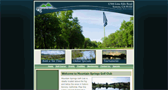 Desktop Screenshot of mountainspringsgolf.com