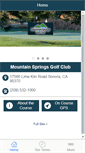 Mobile Screenshot of mountainspringsgolf.com
